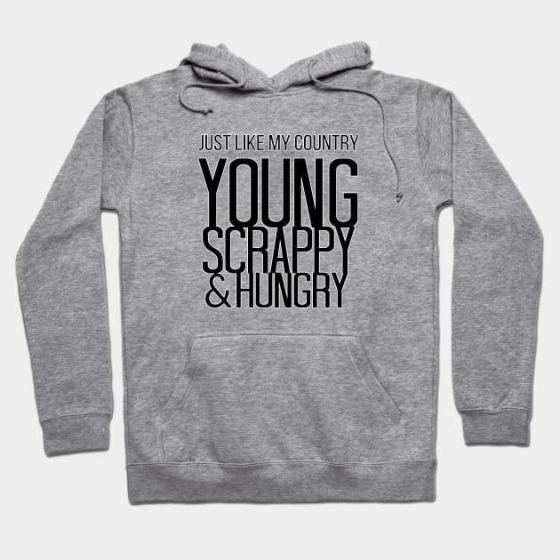 Young Scrappy Hungry Hoodie by Jen Talley Design